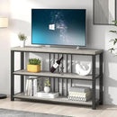 FOLUBAN Console Tables for Entryway, Sofa Table with 3 Tier Storage for Living Room Hallway Foyer Behind Couch, Rustic Light Grey by CozyNest Decor
