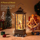 House & Garden Decoration,Christmas Lantern with 8 Pieces of Music,Sparkling Crystal Keep Circling Around The Snowman Families Music Box as a (Santa Claus) by CozyNest Decor