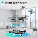 Drone with Camera, 1080P HD FPV Foldable Drone with Brushless Motor Optical Flow, One Key Take Off/Land, 360° Flip, Waypoint Fly, Gesture Selfie, 2 Batteries, Mini Drones for Kids 14+ by TinyTreasures Baby Boutique