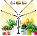 Wolezek Grow Lights for Indoor Plants, 80 LED 4 Heads Full Spectrum Grow Light with Clip, Plant Light with 5000K 3000K 660nm LED Chips, Auto Timer 6 12 16 Hrs, Grow Lamp for Seed Starting by GreenHaven Gardens