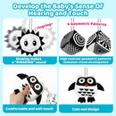 Black and White High Contrast Baby Toys - Sensory Infant Hanging Carseat & Stroller Toy for Newborns 0-6,6-12Months Perfect Easter Birthday & Baby Shower for Babies Boys Girls by TinyTreasures Baby Boutique