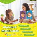 Alphabet Flash Cards,Giant ABC Animal Flash Cards for Toddler 3-5,26 Lowercase and Uppercase Letter Cards,Educational Learning Games for Kids,Preschool Kindergarten Toys by TinyTreasures Baby Boutique