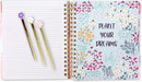 Votum 18-Month Day Large Planner, 2025-2026, Daily, Weekly & Monthly, January 2025 - June 2026, Blue Flowers - Appointment Book with 3 Sticker Sheets, Twin-Ring Binding, Notes Pages - School & Work by TinyTreasures Baby Boutique