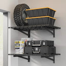 2 Pack Heavy Duty Garage Wall Shelving Set (2x3ft), Wall Mounted Garage Shelves 500lbs Capacity, 24"x72" Wall Shelf Storage Rack Floating Shelves, Black by GreenHaven Gardens