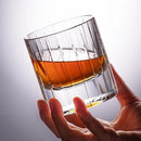 KAMMAK Crystal Whiskey Glasses Set of 2, Handcrafted 6.43oz Old Fashioned Glasses Stemless, Luxury Hand Blown Cocktail Glasses, Scotch Cup for Women, Men Gift for Bourbon Barware, Home Bar by CozyNest Decor