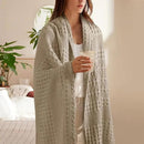 PHF 100% Cotton Waffle Weave Throw Blanket, Soft Lightweight Breathable Cozy Summer Throws for Couch Bed Sofa, Luxury Aesthetic Woven Blanket for Home Decor & Office, 50"x60", Simply Taupe by CozyNest Decor