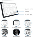 LitEnergy A4 LED Copy Board Light Tracing Box, Ultra-Thin Adjustable USB Power Artcraft LED Trace Light Pad for Tattoo Transferring, Drawing, Streaming, Sketching, Animation, Stenciling by TinyTreasures Baby Boutique