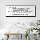 Spirit Lead Me Wall Art Decor 24×10 Inch Christian Scripture Office Inspirational Lyrics Ready to Hang Wooden Framed Sign (Black) by CozyNest Decor