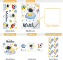 Customized Baby Bedding Set, 5 Pcs Custom Nursery Bedding Set with Baby Name, Double Layer Crib Set for Girls Boys, Personalized Gifts for Toddlers Infants New Parents, Space Astronaut by TinyTreasures Baby Boutique