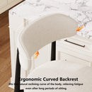 Counter Height Bar Stools Set of 2 with Curved Backrest