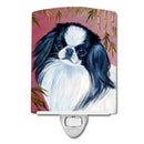 Japanese Chin Ceramic Night Light Compact, UL-Certified, Ideal for Bedroom, Bathroom, Nursery, Hallway, Kitchen, 6x4x3, Multicolor