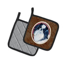 Japanese Chin Pot Holder Set of 2 Heat Resistant Quilted Hot Pads 7.5 x 7.5 Inch, Insulated Kitchen Trivets for Cooking & Baking