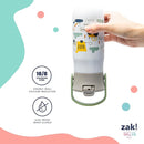 Zak Designs Harmony Kid Water Bottle for Travel or At Home, 14oz Stainless Steel is Leak-Proof and Vacuum Insulated (Dinosaur) by TinyTreasures Baby Boutique