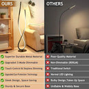 NUÜR Spiral Floor Lamp, 59" Tall Black LED Modern Standing Floor Lamp with Remote Control, Arched Bright Floor Lamps for Living Room Bedroom Office Home (Spiral Floor Lamp) by CozyNest Decor