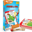 Imagimake Mapology USA Flash Cards | Learn United States Along with Flags and State Shapes | Ages 8-12 | Foam Jigsaw Puzzle, Fun Facts, Educational Toy for Kids | Gift for Christmas and Birthdays by TinyTreasures Baby Boutique