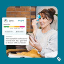 Kinsa QuickScan Smart Thermometer - No-Touch, Contactless Digital Forehead Thermometer for Babies, Kids, Adults - Works with a Smartphone App to Track Family Health & Offer Symptom Advice by TinyTreasures Baby Boutique