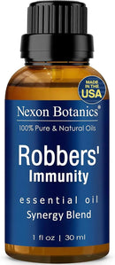 Robbers' Immunity Essential Oil Blend 30 ml - Immune Boost Aromatherapy for Diffusers - Natural Shield Against Impurities - Nexon Botanics by CozyNest Decor