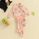 0-4T Toddler Boy Girl Halloween Outfit Fall Clothes Ghost Long Sleeve Sweatshirt Top Pants Baby Halloween Clothes by TinyTreasures Baby Boutique