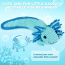 MOREJMTT Crochet Kit for Beginners, Crochet Animal Kits,Crocheting Kit for Starters, Learn to Crochet with Step-by-Step Video Tutorials, Beginner Crochet Kit for Adults(1 Pack Axolotl) by TinyTreasures Baby Boutique