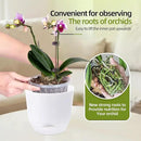QCQHDU 2 Pack Orchid Pots with Holes for Repotting, Double-Layer and Self Watering Orchid Pot with Good Air Circulation by GreenHaven Gardens