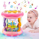 Baby Musical Light Up Toys 0-6 Months Tummy Time Ocean Projector Rotating Infant 0-3 4 5 6 7 8 9 Months Baby Aquarium Crawling Pink Toys Babies 6-12 Month Girls 1 2 Year Old Birthday Newborn Gifts by TinyTreasures Baby Boutique