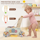 Wooden Baby Walker, Baby Push Walker, Montessori Kitchen Walker Toy, Push and Pull Learning Activity Walkers, Baby Walker with Wheels for Boys&Girls 12 Months, Baby Walker Push Toy Gifts for Toddler by TinyTreasures Baby Boutique
