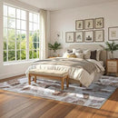 Modern Abstract 5X7 Area Rug for Living Room Bedroom Washable, with Non-Slip Rubber Backing Print Faux Wool Thin, Brown Throw Large Carpet for Kids Playroom Dining Room Pet & Child Friendly