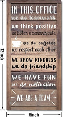 We Are A Team Office Signs Decor, Hanging Wood Sign Office Decoration, Motivational Quotes Wall Décor, Human Resources Offices Wall Decoration, Team Gift, Gift for Leader by CozyNest Decor