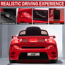 Licensed RUF CTR3 12V Kids Electric Car with Parent Remote Control, 2 Motors, 3 Speeds, LED Lights, MP3 Player | Battery Powered Ride-On Toy for Kids to Drive - Red by TinyTreasures Baby Boutique