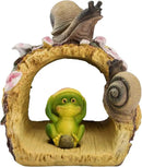 Elenon Snail Decorative Gutter Downspout Extension Statue, Gutter Guardian Rain Downspout Extender, Garden Splash Block Outdoor Sculpture for 3" × 4" Down Spouts Decor by GreenHaven Gardens