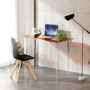 Acrylic Desk, Modern Study Table for Home Office - Extended Surface Multi-Purpose Console & Entryway Table, Sturdy Lightweight Design (42.5-inch, Orange) by CozyNest Decor