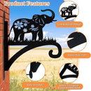 Hanging Plant Hanger Bracket, Heavy Duty Iron Wall Plant Hanger for Bird Feeder, Decorative Baby Elephant Silhouette Plant Hooks Hanging Plant Hangers Outdoor for Wind Chimes Flower Pot Lantern by GreenHaven Gardens