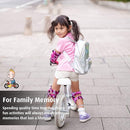 Soft-Style Kids Knee and Elbow Pads with Bike Gloves, Flexible Impact-Resistant Gear for Ages 2-11, Designed for Balance Bikes, Roller-Skating, and Skateboarding by TinyTreasures Baby Boutique