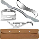 4 in 1 Professional Stainless Steel IASTM Tools Set, Muscle Scraping Massage Tools with Case, Physical Therapy and Myofascial Release by CozyNest Decor