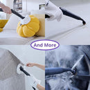 Steam Cleaner: 1650W, Fast 50-Sec Heat-Up-21-Piece Kit Refill Anytime-No Cooling-Detachable Hose Steamer Mop for Home Use Car Bed Furniture Bathroom Tile Grout Floor Cleaning And More Pink by TinyTreasures Baby Boutique