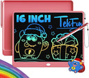 TEKFUN LCD Writing Tablet Doodle Board, 16 Inch Colorful Drawing Tablet Writing Pad,Toddler Toys for 3 4 5 6 7 8 9 Year Old Girls Boys Teen Adults,Birthday Gifts for Kids (Pink) by TinyTreasures Baby Boutique