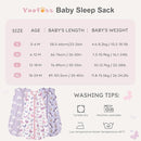 Yoofoss Baby Sleep Sack 12-18 Months Baby Wearable Blanket 100% Cotton 2-Way Zipper TOG 0.5 Toddler Sleeping Sack 3 Pack, Lightweight Sleep Sacks for Babies(Large) by TinyTreasures Baby Boutique
