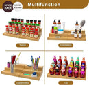 Spice Rack Organizer for Cabinet 2Pack, 3 Tier Expandable Bamboo Spice Storage, Great for Kitchen Cabinet, Cupboard,Pantry and More(Natrual) by CozyNest Decor