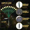 Aogist Solar Garden Lights Outdoor Waterproof,2 Packs 20 LED,Sway by Wind, Yard Patio Pathway Decoration, High Flexibility Iron Wire & Heavy Bulb Base,Warm White by GreenHaven Gardens