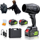980,000 RPM Cordless Leaf Blower - 21V Electric Handheld Leaf Blower with 2×4.0Ah Batteries & Fast Charger - Lightweight for Patio, Lawn, Yard, Deck Cleaning by GreenHaven Gardens