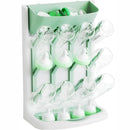 Yieach Larger Vertical Baby Bottle Drying Rack - BPA FREE - Space Saving Feeding Bottles Drying Rack Holder for Countertop,Baby Bottle Holder Storage Station for Pacifiers,Pump Accessories Stand,Green by TinyTreasures Baby Boutique