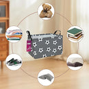 Rectangular Storage Basket Fabric Organizer Bin for Toys,Books,Clothes,Gifts,Pets-Perfect for Home,Office,Nursery,Dorm,Shelf(Rec-grey football ) by TinyTreasures Baby Boutique