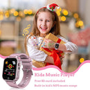 Goodatech Smart Watch for Kids 4-12 Years Boys Girls, 26 Puzzle Games,HD Camera,Video Music Player,Pedometer,Flashlight,Calendar,Alarm Clock,Aluminum Case,Sport Band (Pink) by TinyTreasures Baby Boutique