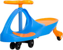 Wiggle Car Ride on Toy - Easy-to-Use Kid Car for Ages 3 Years and Up with No Batteries, Gears, or Pedals by Lil Rider (Blue/Orange), Large,Yellow / Black by TinyTreasures Baby Boutique