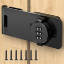 Keyless Cabinet Lock with Combination, Locker Code Lock with 3-Digit Combination, Security Door Lock for Drawers, Lockers, Bifold Doors, Small Doors, Closets, Refrigerators (Black-1pc) by TinyTreasures Baby Boutique
