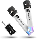 Wireless Microphones, Microphone with One-to-One Chip Connection and LED Lights, 40H Duration, 200FT Range Receiving, Volume Control Karaoke Microphone for Singing, Speech, Home Party, YouTube/TikTok by TinyTreasures Baby Boutique