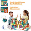 BINZKBB Light Magnetic Tiles Building Blocks for Kids,3D Clear Educational STEM Building Toys,Magnetic Marble Run Blocks Toys for Kids Ages 3 4 5 6 7 8 10+Year Old Boys Girls Creative Gift(110 PCS) by TinyTreasures Baby Boutique