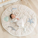 Crane Baby Activity Mat, Interactive Baby Play Mat for Boys and Girls, Sea Life, 36" x 36", Stimulating Baby Toys & Mirror, Infant Play Mat, Tummy Time Baby Floor Mat, Kids Play Mat, Tummy Time Mat by TinyTreasures Baby Boutique