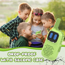 Green Walkie Talkies for Kids with Dinosaurs Silicone Sleeve, Toys for 3-6 Year Old Boys Girls, Kids Walkie Talkies Decent Range 2 Channels 2 Way RadioToy Gifts for 5-8 Year Old Boys Girls by TinyTreasures Baby Boutique