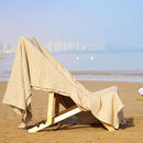 PHF Cooling Waffle Blanket King Size, Lightweight 60% Rayon Derived from Bamboo & 40% Cotton Breathable Blanket for Hot Sleepers, Soft and Luxury for Bed Couch and Sofa, 104"x90", Beige by CozyNest Decor